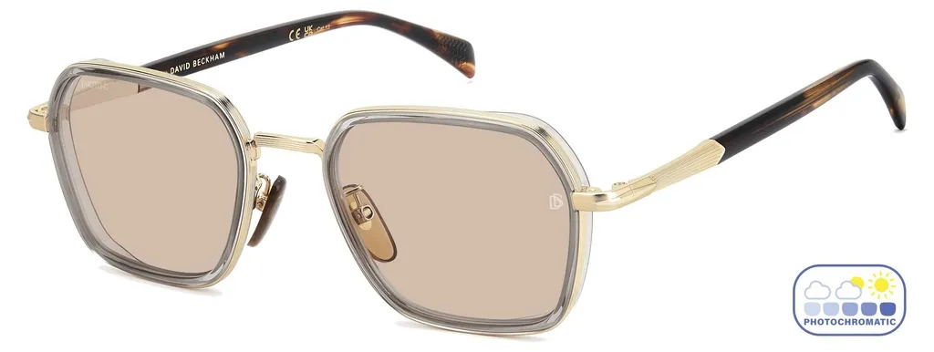 Lunettes de soleil de luxe pour homme David Beckham DB 1194/G/S Dorées