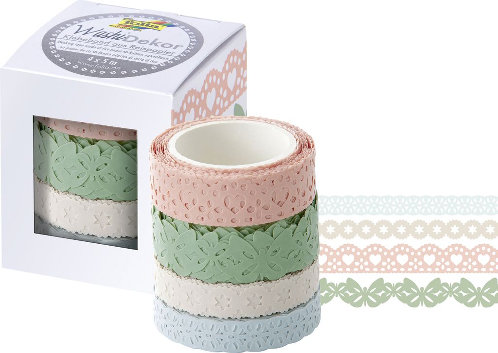 folia 29401 folia Decoratieve rand "Pastel", washi-decor, Productafbeelding 