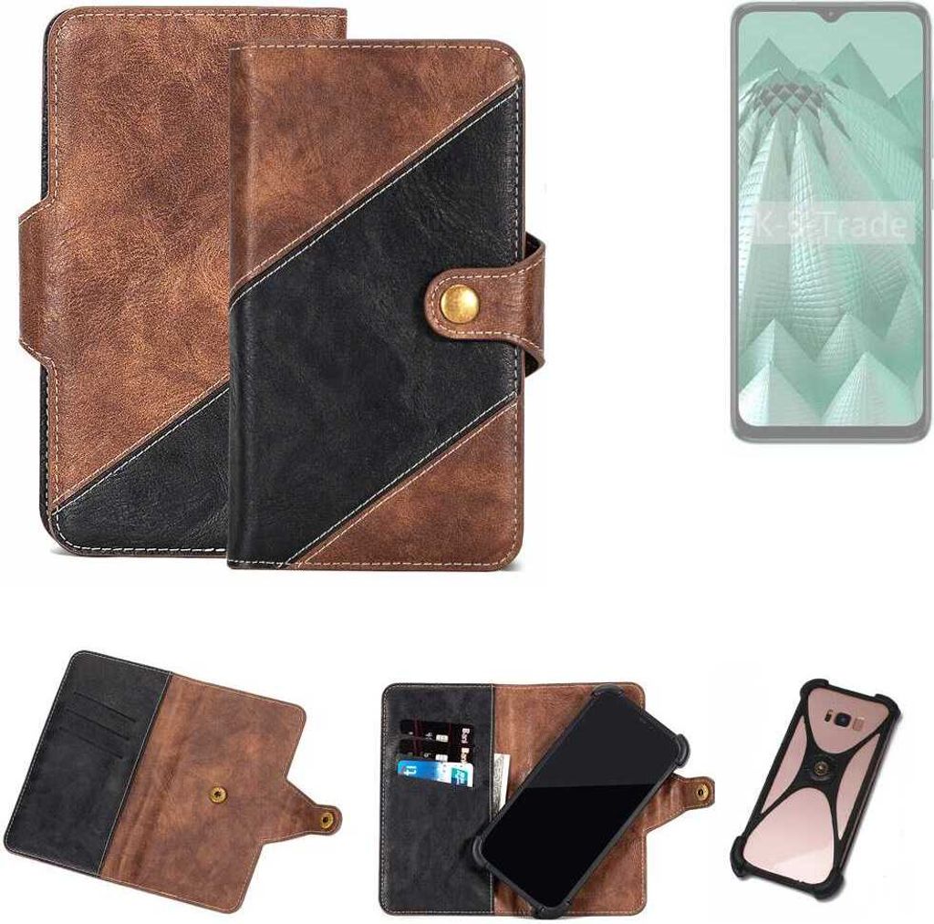 K-S-Trade Handyhülle Schutzhülle Bookstyle Case kompatibel mit HMD Aura Klapphülle Cover Hülle Schutztasche 1x