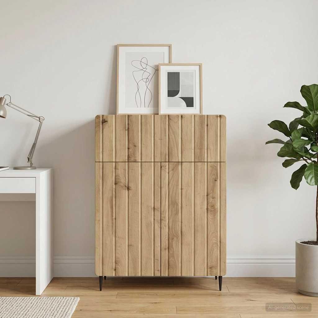 Maison Exclusive - Sideboard Artisan-Eiche 66 x 34,5 x 92 cm Holzwerkstoff