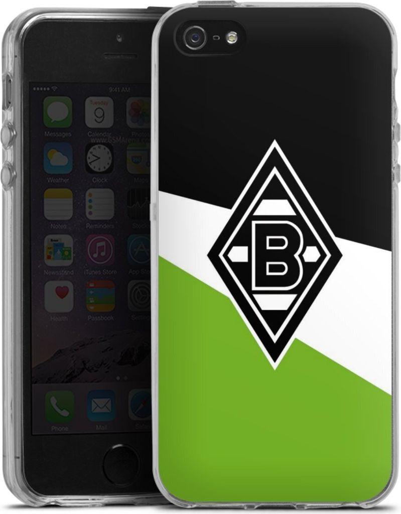DeinDesign Handyhülle für Apple iPhone 5s Silikon Hülle Case Smartphone Schutzhülle Borussia Mönchengladbach Gladbach Offizielles Lizenzprodukt