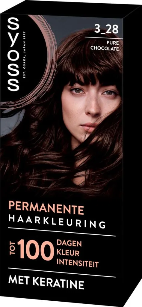 Syoss 3-28 Pure Chocolate: Tinta Professionale per Capelli e Copertura Grigia