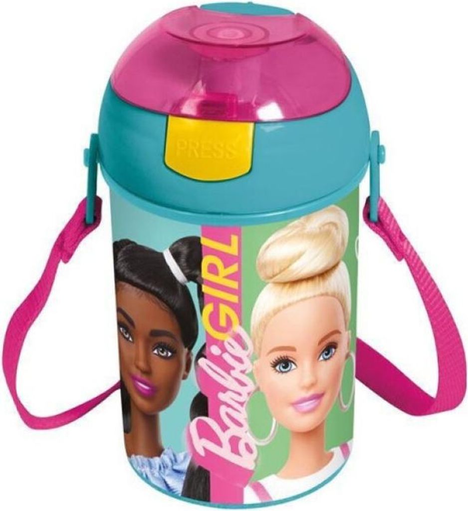 Barbie Happy Thoughts Flasche, Sportflasche 450 ml