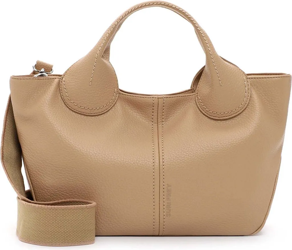 SURI FREY Nessy Cityshopper Sand - Borsa a Tracolla Marrone Chiaro