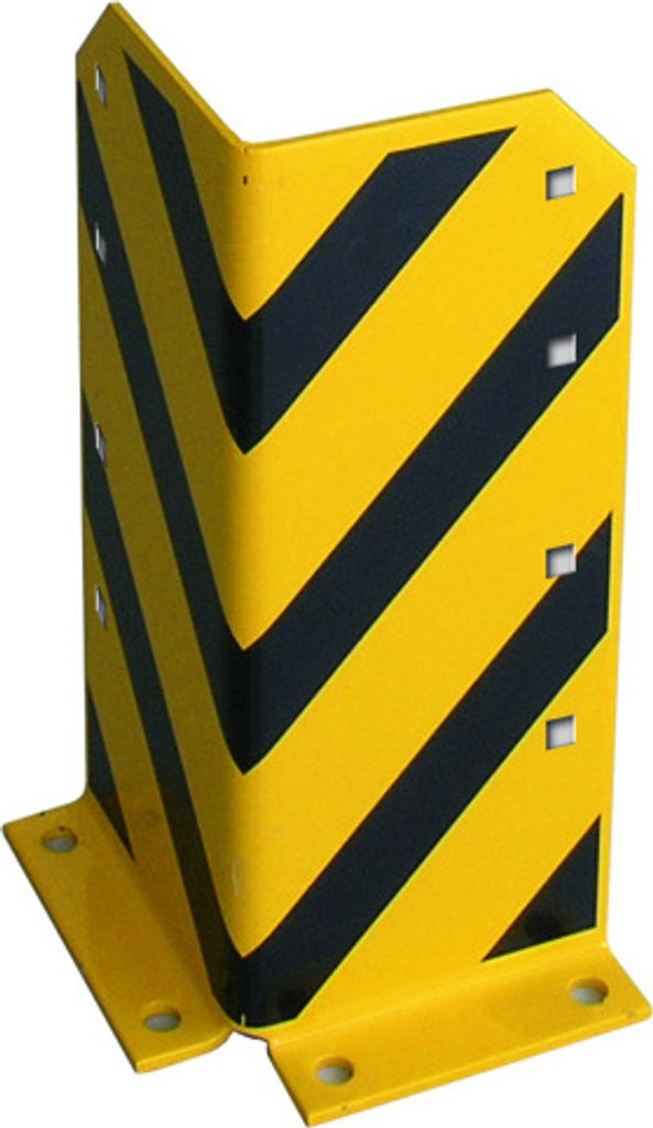 Schulte Rammschutzecke L-Form | H 40cm | inkl. 4 Schraubanker | Schwarz/Gelb