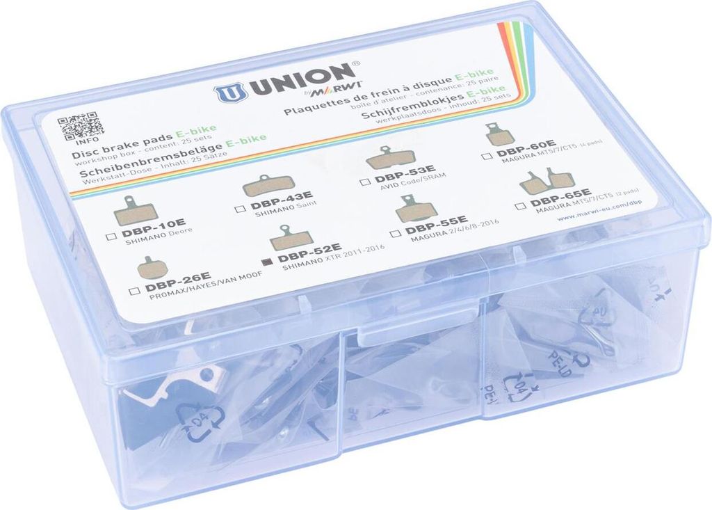 UNION Scheibenbremsbelag "DBP-52E" Organ Werkstattverpackung à 25 Paar