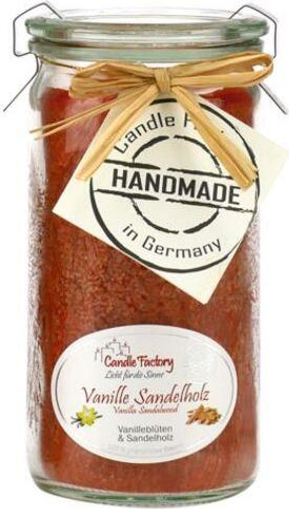 Candle Factory Mini Jumbo Vanille Sandelholz Duftkerze Produktbild 