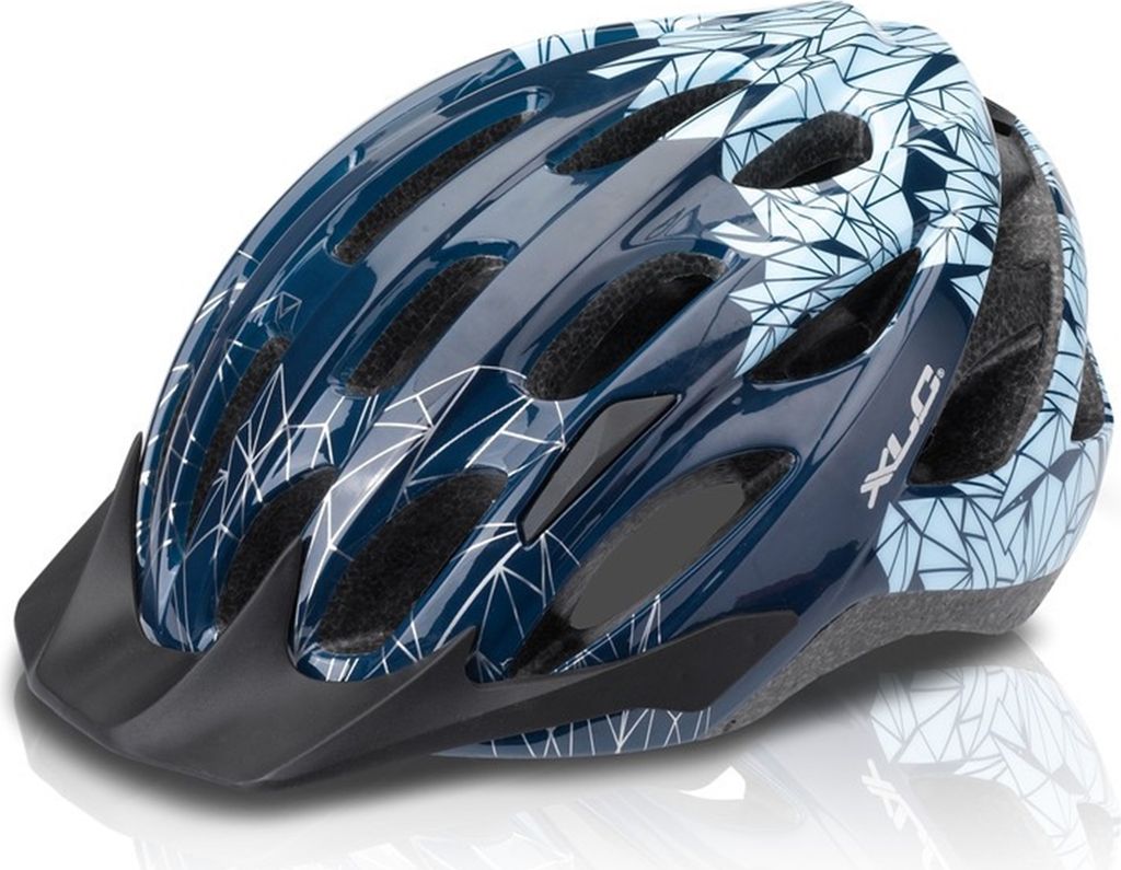 XLC BH-C20L Fahrradhelm Gr. L/XL (58-63cm), Motiv Prism, blau