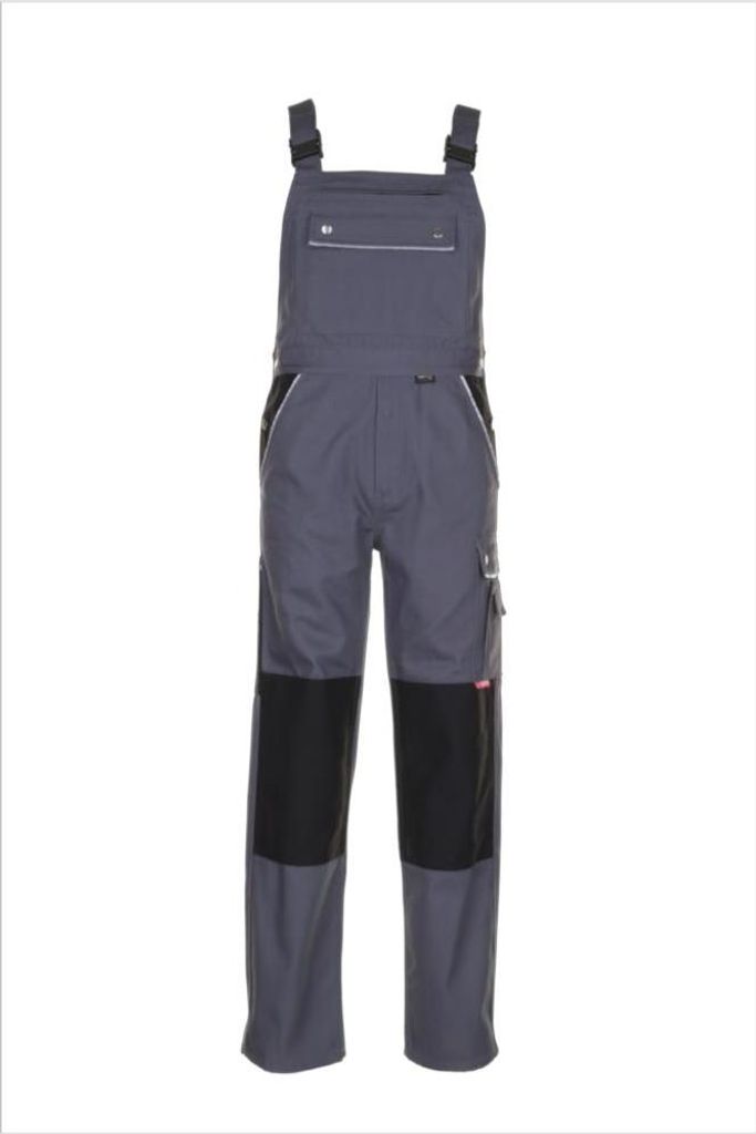 Planam  Canvas 320 Latzhose grau/schwarz Gr. 25, 2133025 Produktbild 