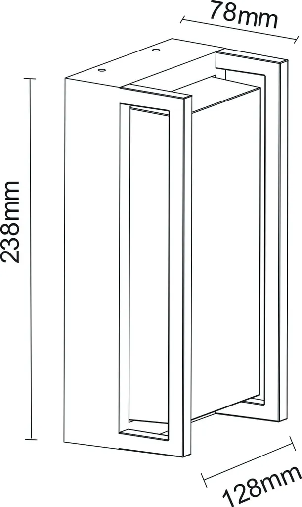 Applique d'extérieur noire KOBE 320032 Polux E27 pour façade moderne - 14