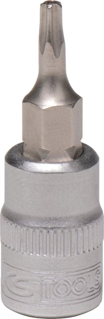 KS Tools 1/4 Bit-Stecknuss, Fünfstern mit Stirnlochbohrung, TS10