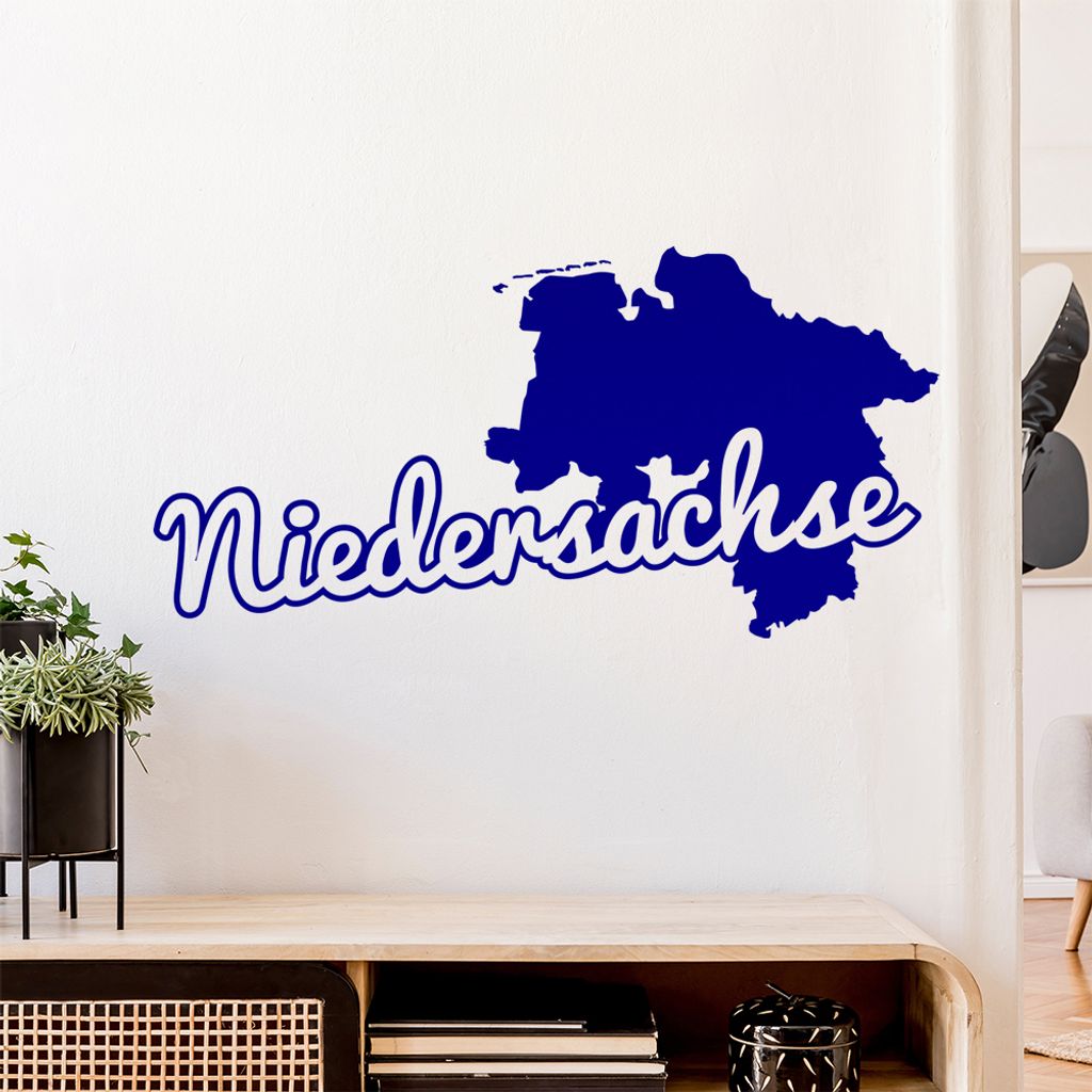 Niedersachse Herkunft Wandtattoo Wandaufkleber Wall Sticker - Dekoration, Küche, Wohnzimmer, Schlafzimmer, Badezimmer
