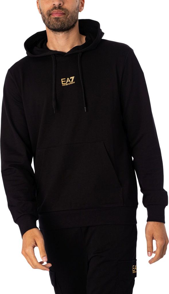 EA7 Jersey-Kapuzenpullover, Schwarz XXL