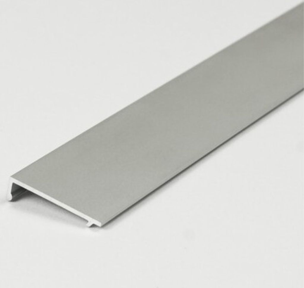 PROVISTON | Aluminium Abdeckung | Silber Eloxiert | Für LED Aluminiumprofil | 2000 mm | Led-Beleuchtung | Indirekte Beleuchtung | LED Leisten | 1 ...