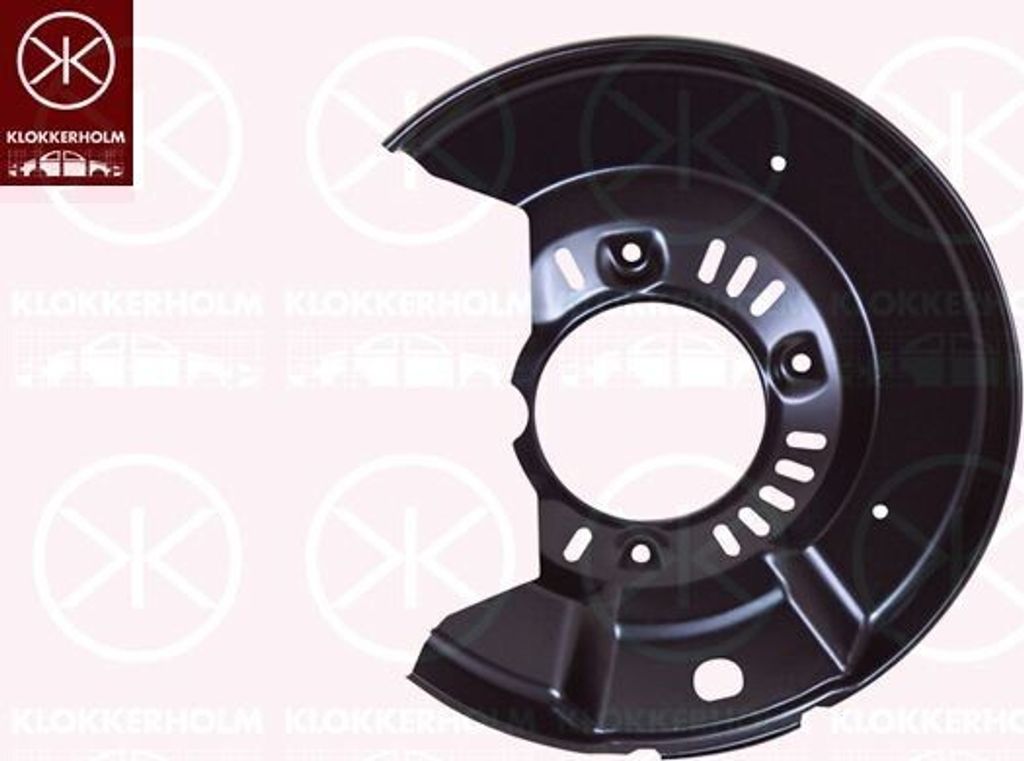 KLOKKERHOLM Spritzblech Bremsscheibe für TOYOTA Yaris Schrägheck (P1) Vorne Links 8109375 Ankerblech
