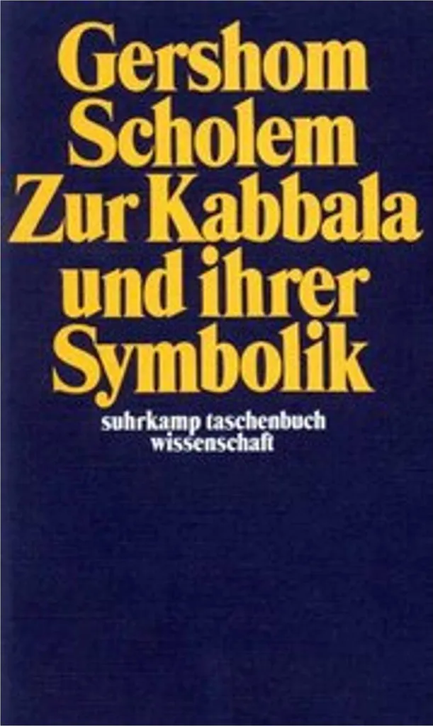 Zur Kabbala und ihrer Symbolik Gershom Scholem Livre Kabbale Allemand