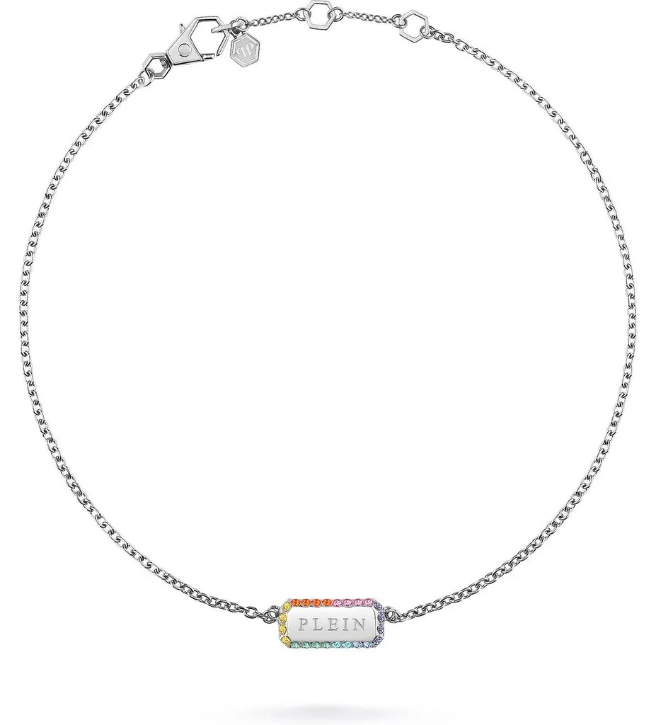 Collier TAG Philipp Plein en Acier Inoxydable Argenté pour Femme