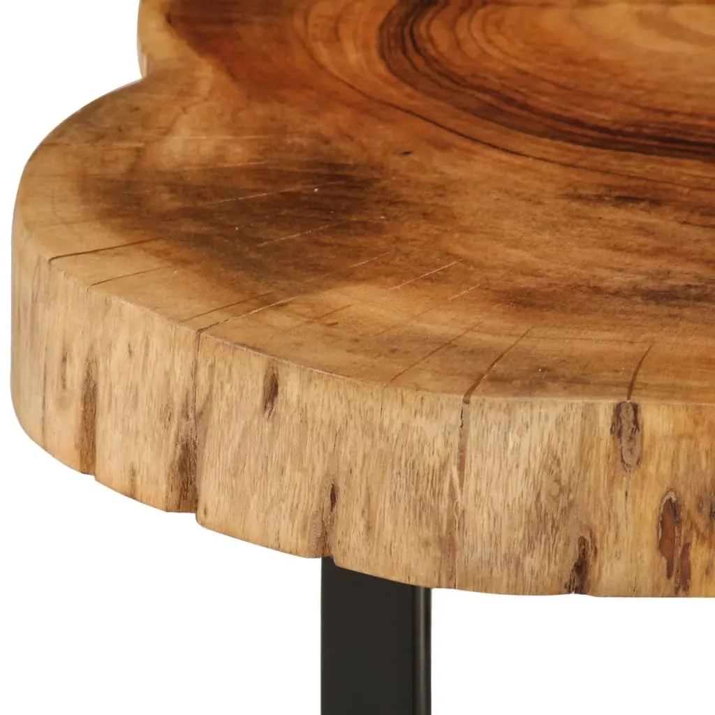Table basse en acacia massif 60x55x25 cm - Table de salon robuste bois