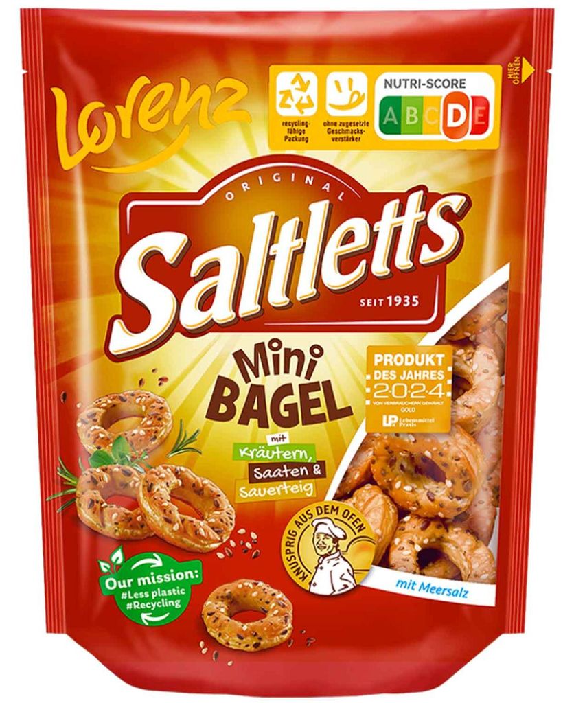 Saltletts 88801 Saltletts Mini Bagel Kekse 100,0 g Immagine del prodotto 
