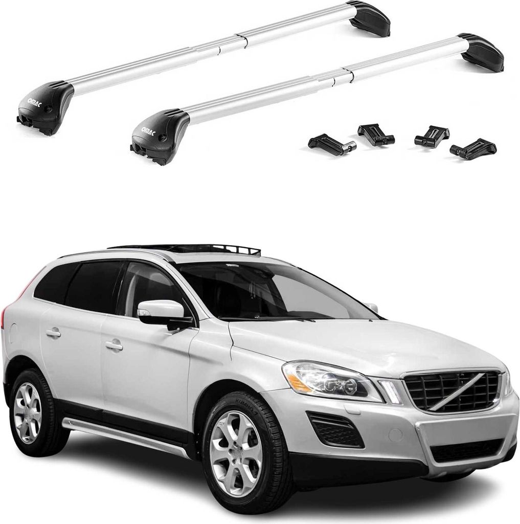 Barres de toit transversales pour Volvo XC60 2008-2025 Alu Image du produit 