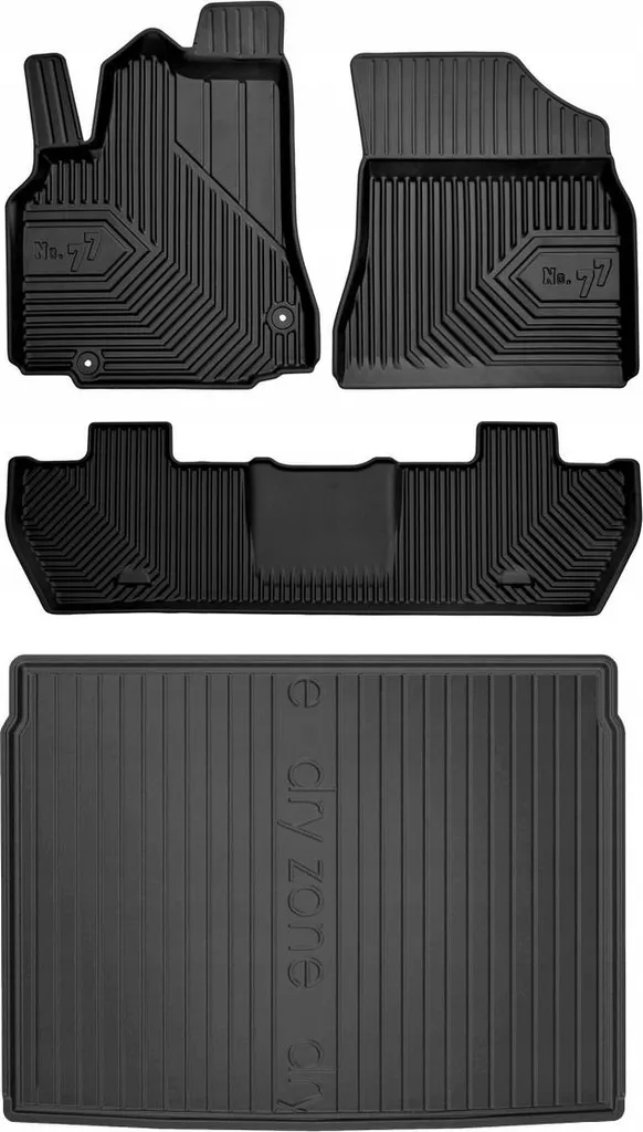 Tappetini Auto Gomma 3D Citroen Berlingo 2 (08-18) | Impermeabili