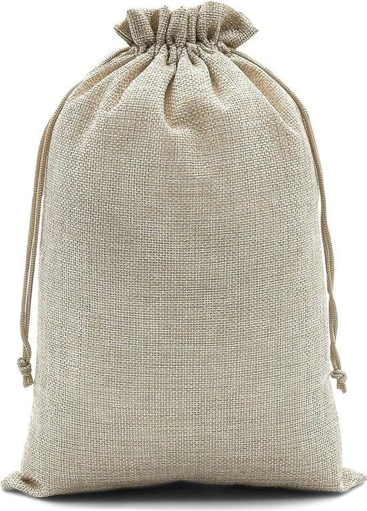 Emballage cadeau écologique : 20 sacs en jute marron pour petits objets