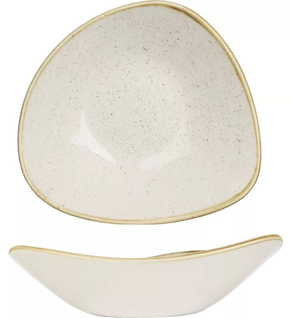 CHURCHILL Stonecast Barley White Teller tief, triangle, ø: 235 mm