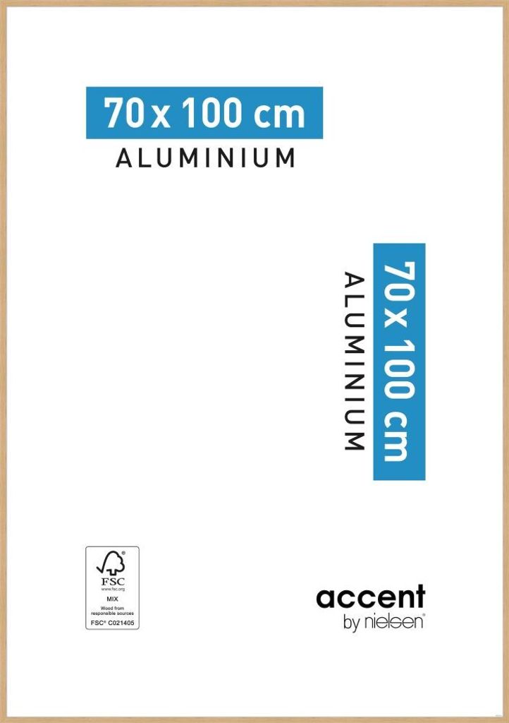 accent by nielsen Aluminium Bilderrahmen Duo, 70x100 cm, Produktbild 