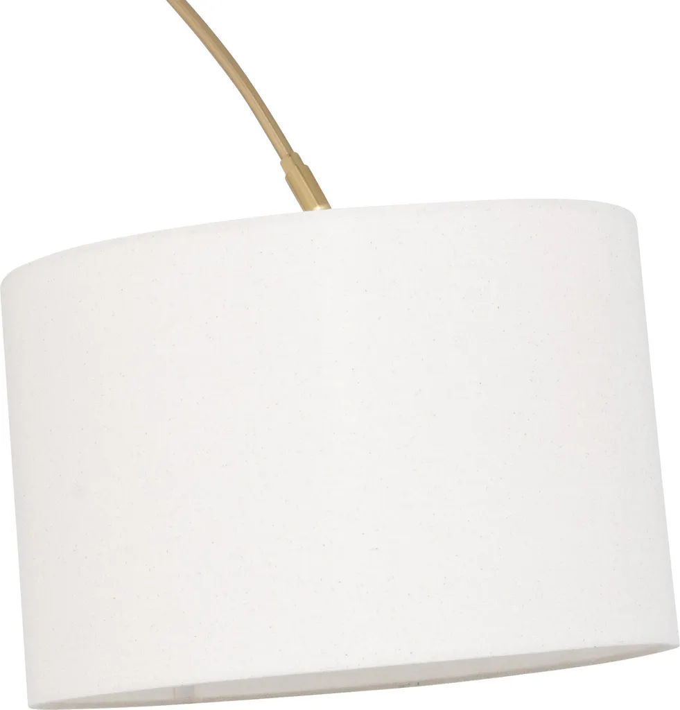 Lampadaire de lecture arc doré Tilio 195cm - Éclairage salon cocooning