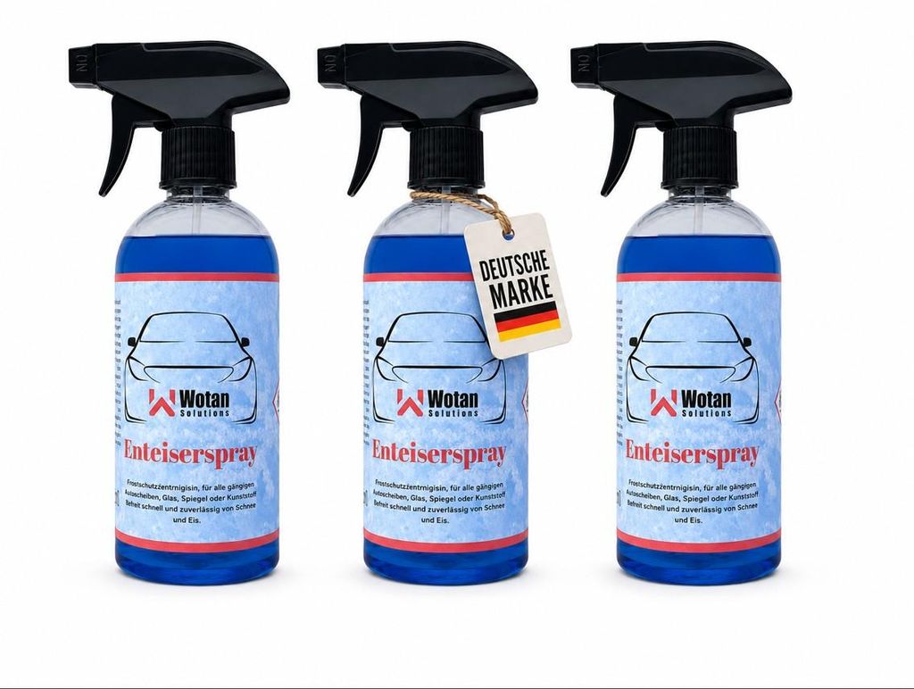 3x 500 ml Scheibenenteiser Enteiserspray Sprühenteiser Produktbild 