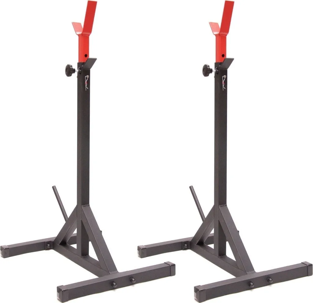 Support pour haltères longs idéal squat et développé couché home gym
