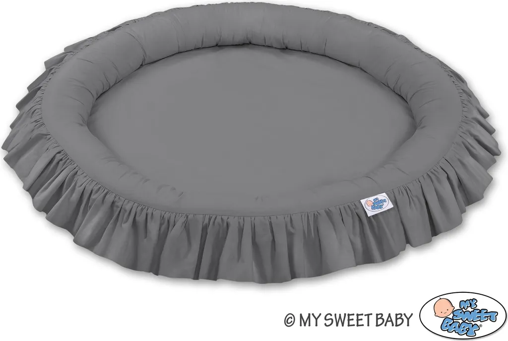 Canopy de lit bébé anthracite pour coin lecture et cachette de jeu - 8
