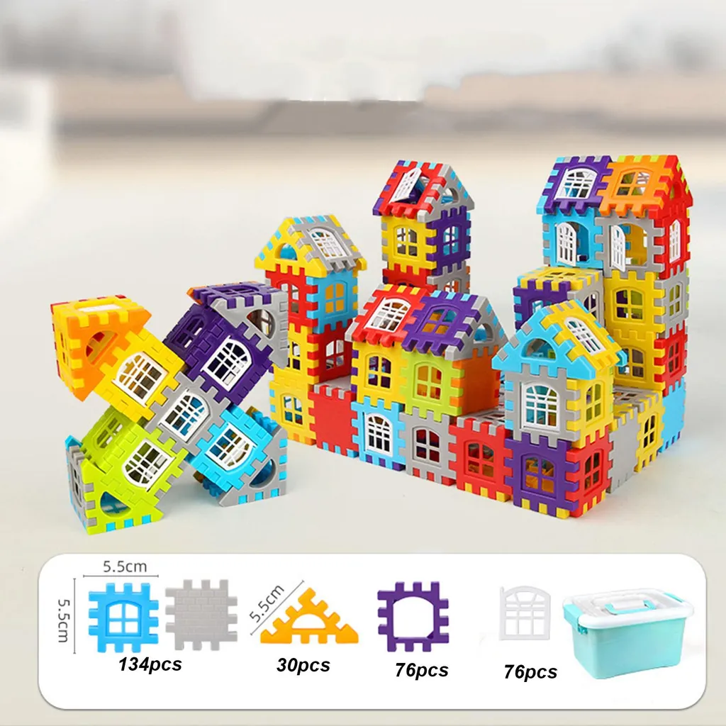 Jeu de construction de maison 3D avec briques géantes pour le bas âge - 3