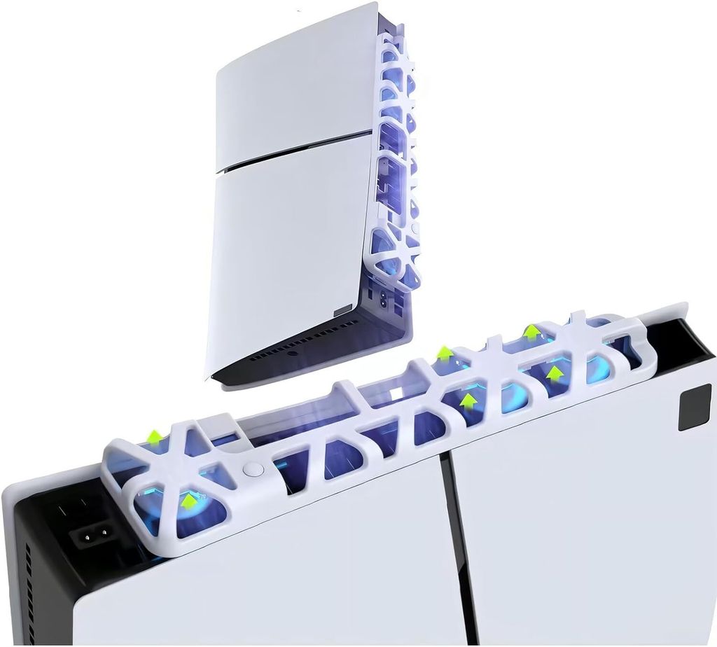 Kühlventilator für PS5 Slim: Blaulicht, kompatibel mit Produktbild 2