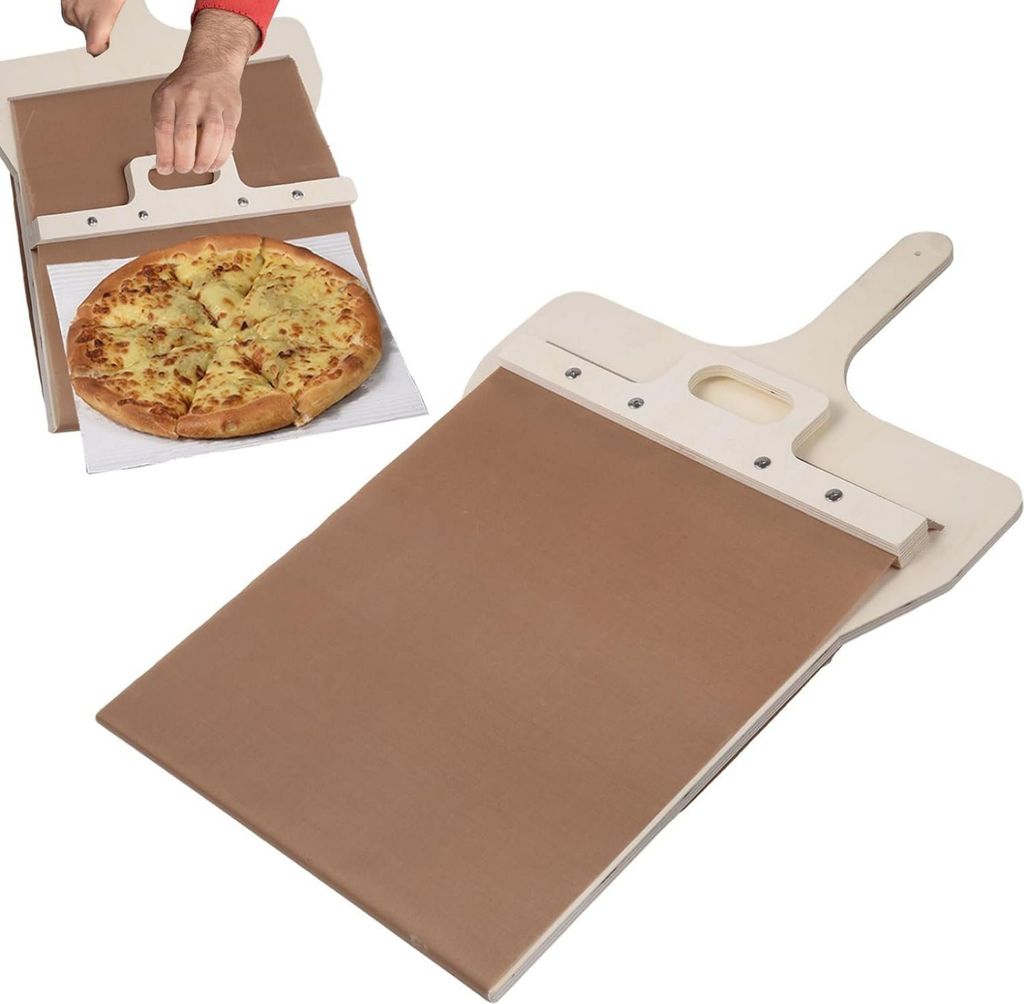 Pizzaschneidebrett Gleitender Pizzaschieber mit Griff Produktbild 