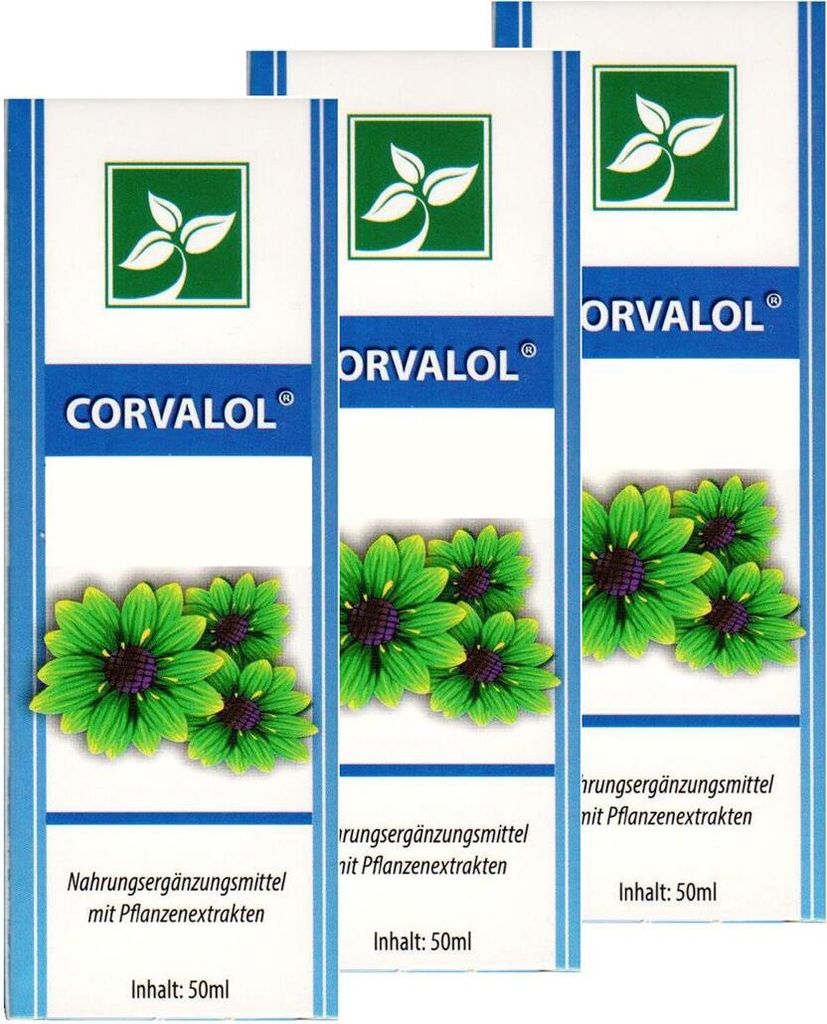 CORVALOL 3x 50ml Extrakten aus Pflanzenextrakten