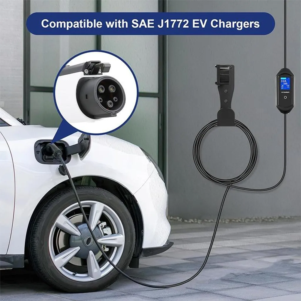 Support J1772 Robuste pour Chargeur EV avec Crochet de Câble Intégré - 4
