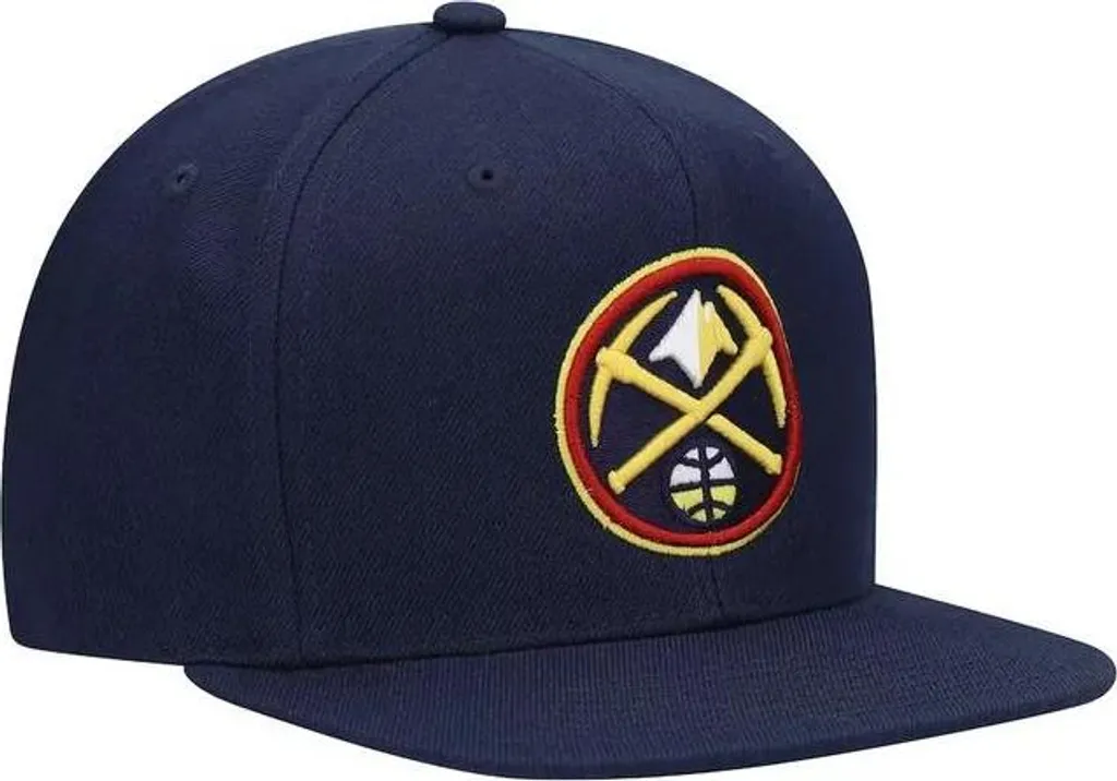 Casquette NBA Denver Nuggets Mitchell & Ness Team Ground 2.0 Bleu Marine