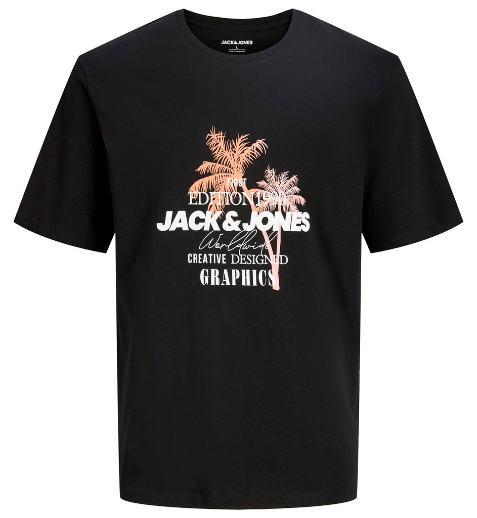 Jack&Jones Übergrößen T-Shirt JJGRADIENT schwarz