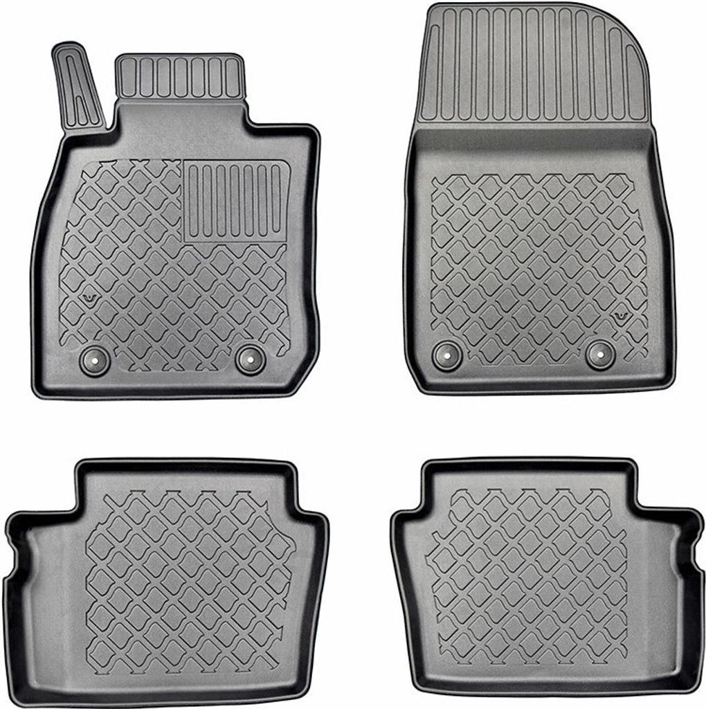 Z494141 TPE-Gummifußmatten kompatibel mit Mazda 2 III (DJ) + Facelift 2020 HB/5 02.2015-