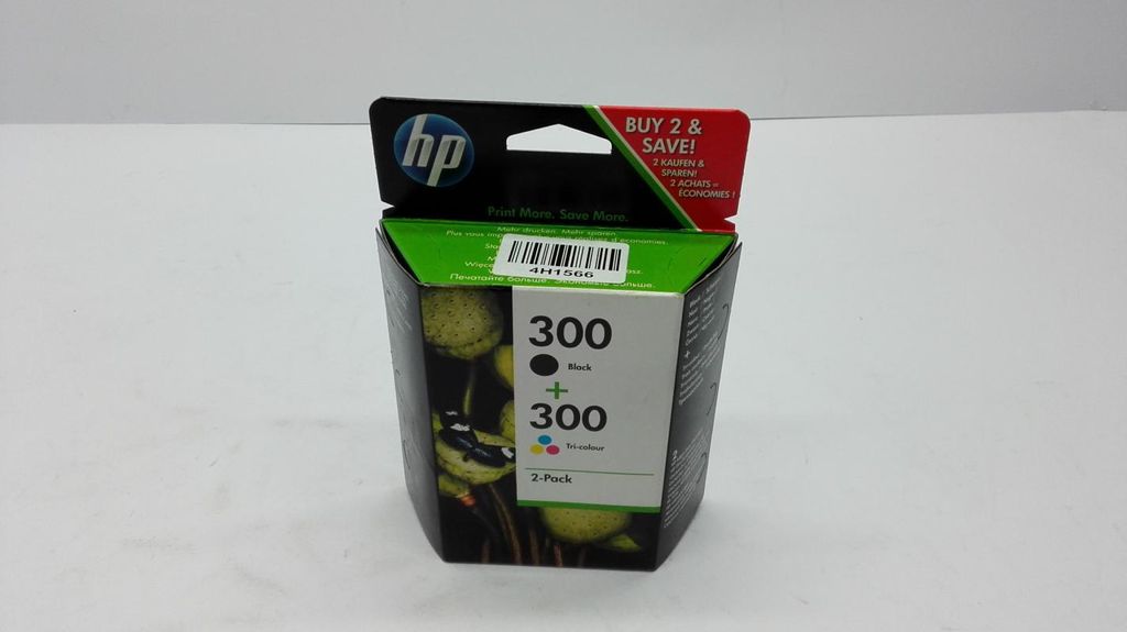 HP 300 2er-Pack Schwarz/Cyan/Magenta/Gelb Original Produktbild 