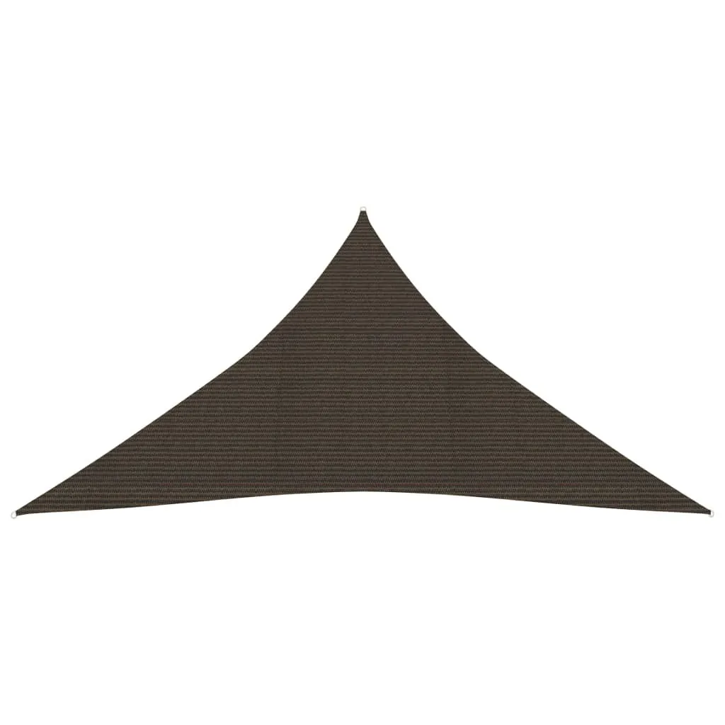 Tenda da Sole Vela HDPE Marrone 5x6x6 m - Protezione UV The Living Store