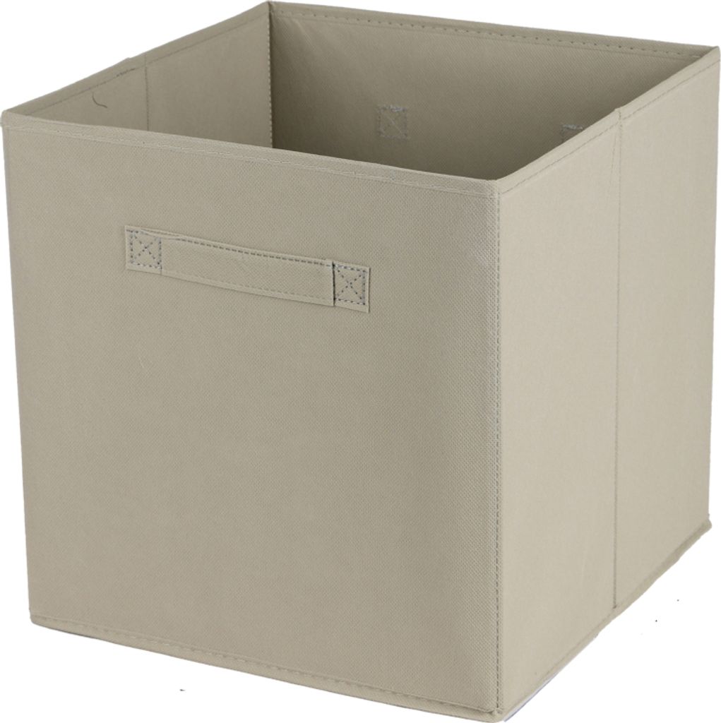 Aufbewahrungsbox Textil, beige 31x31x31cm Produktbild 