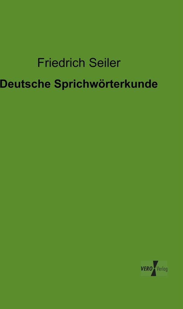 Deutsche Sprichwörterkunde