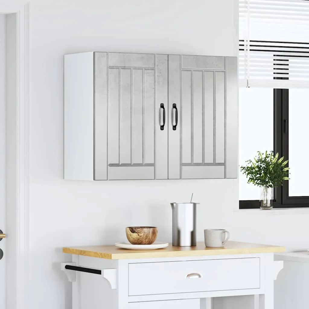 SYFAX™ Lucca Pensile Design Grigio Cemento 50cm in Legno Multistrato
