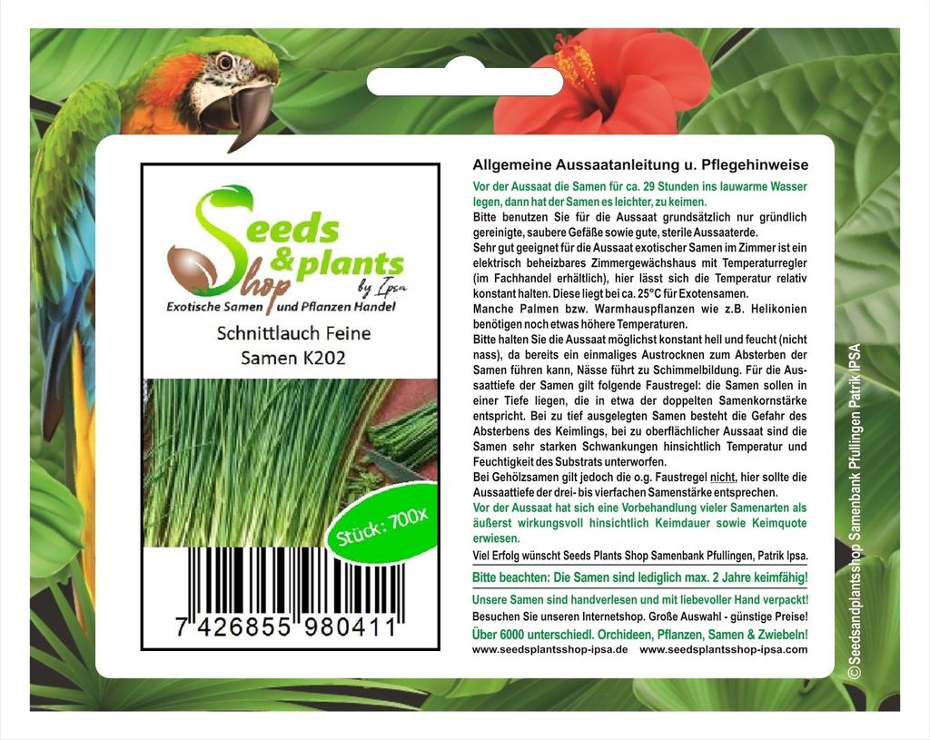 700x Schnittlauch Feine Allium Schoenoprasum Saatgut Garten Pflanzen Samen K202