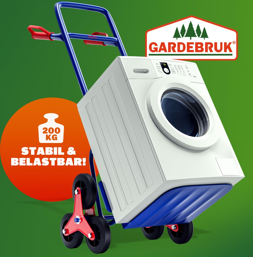 GARDEBRUK® Treppenkarre klappbar bis 200kg Hartgummireifen Produktbild 4