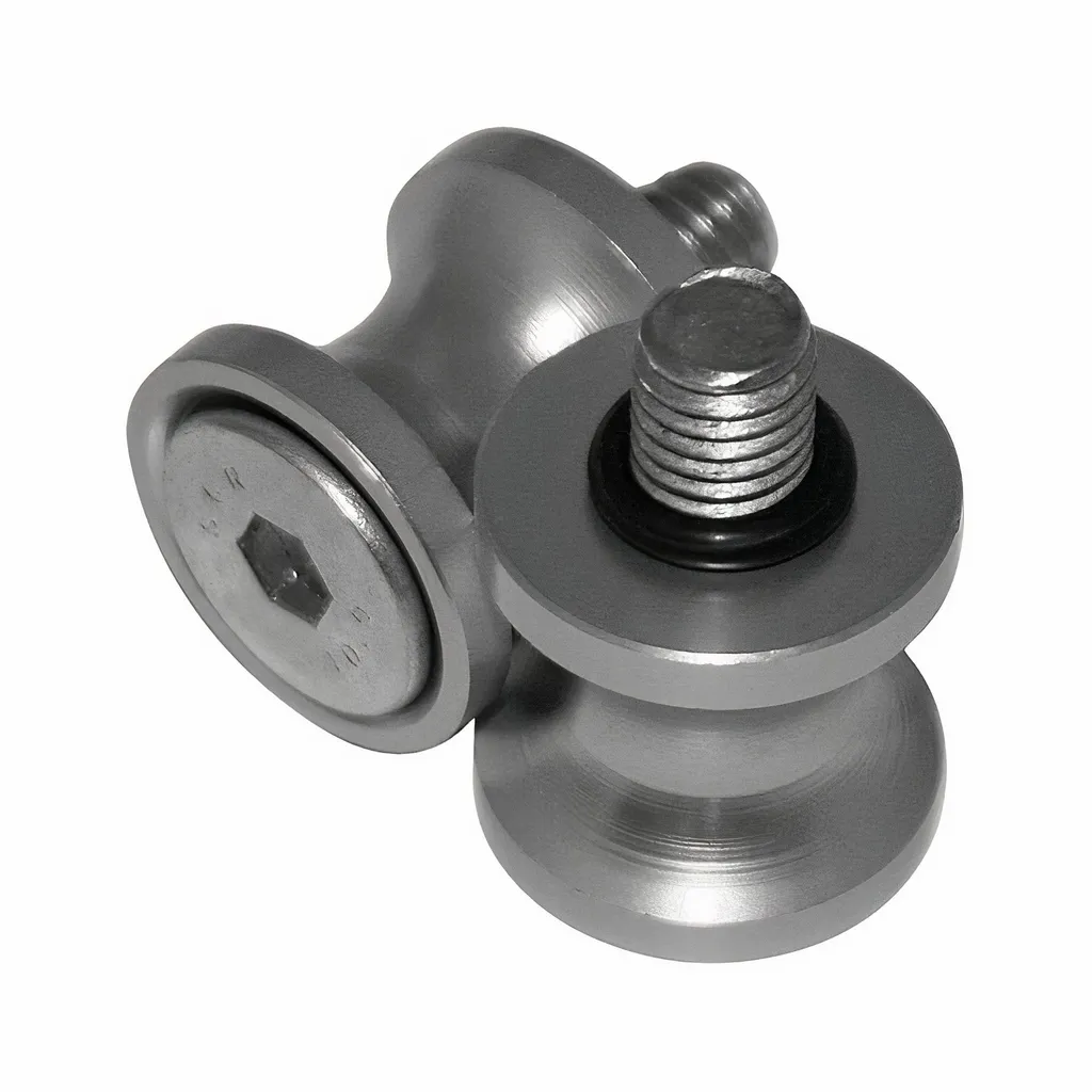Forniture per officina Bobine, alluminio, argento, M8 x 1,25 mm, coppia