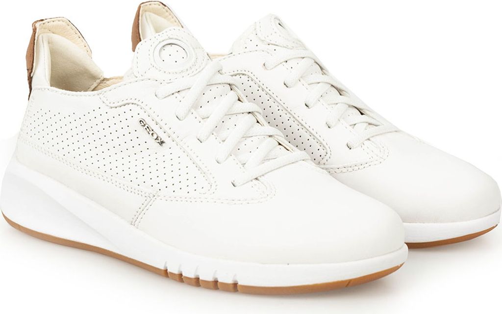 GEOX sneaker AERANTIS, gładka skóra, biały, damski Zdjęcie produktu 