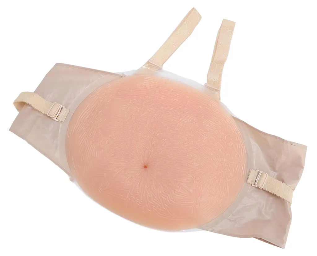 Simulez une grossesse réelle avec ce ventre en silicone XL réglable